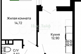 1-к. квартира, 37,5 м², 15/16 эт.