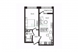 1-к кв. Адыгея, Майкоп  (41.17 м²)