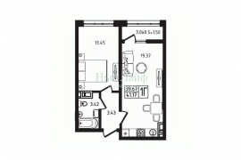 1-к кв. Адыгея, Майкоп  (41.17 м²)