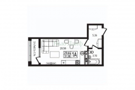 Студия Адыгея, Майкоп  (31.38 м²)