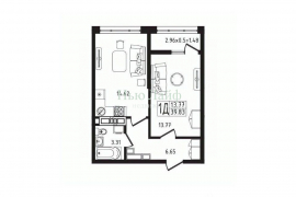 1-к кв. Адыгея, Майкоп  (39.83 м²)