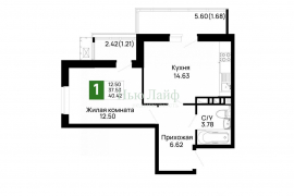 1-к кв. Адыгея, Майкоп 9 Мая ул., 14А (40.42 м²)